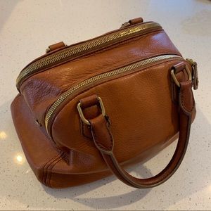 Jcrew leather biennial satchel